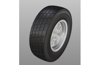 Rubber tyres – Dunlop 16´´- Porsche 911 4x4 Paris Dakar / 5 pieces 1/24